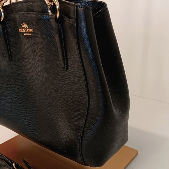 Coach Minetta Chicago Pebble Leather Satchel Handbag - Picture 6 of 15